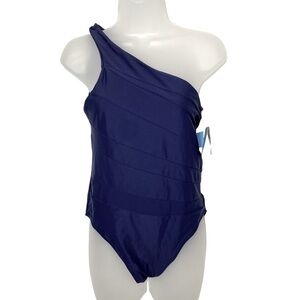 Willit Navy Blue One Piece Swim Bathing Suit‎ Size XL